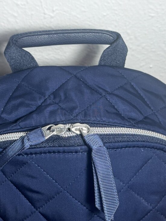 Vera Bradley Small Backpack in Performance Twill Navy Blue NWT
